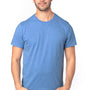 Threadfast Apparel Mens Ultimate Short Sleeve Crewneck T-Shirt - Heather Royal Blue