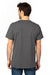 Threadfast Apparel 100A Mens Ultimate Short Sleeve Crewneck T-Shirt Heather Charcoal Grey Back