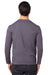 Threadfast Apparel 100LS Mens Ultimate Long Sleeve Crewneck T-Shirt Graphite Grey Back