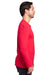 Threadfast Apparel 100LS Mens Ultimate Long Sleeve Crewneck T-Shirt Red Side