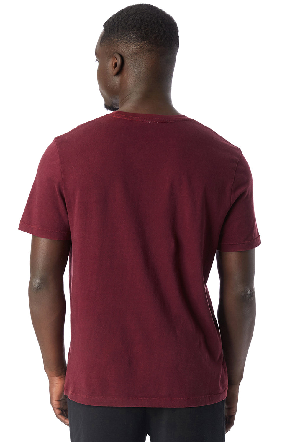 Alternative 1010CG Mens Outsider Short Sleeve Crewneck T-Shirt Current Purple Back