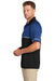 CornerStone Mens Moisture Wicking Enhanced Visability Short Sleeve Polo Shirt Royal Blue/Black Side