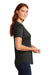 Sport-Tek Womens Endeavor Short Sleeve Polo Shirt Heather Black Side