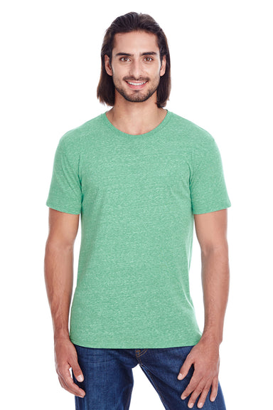Threadfast Apparel 102A Mens Short Sleeve Crewneck T-Shirt Green Front