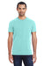 Threadfast Apparel 102A Mens Short Sleeve Crewneck T-Shirt Mint Green Front