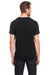 Threadfast Apparel 102A Mens Short Sleeve Crewneck T-Shirt Solid Black Back