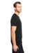 Threadfast Apparel 102A Mens Short Sleeve Crewneck T-Shirt Solid Black SIde