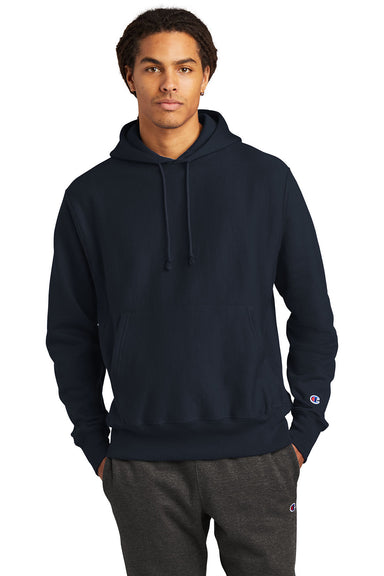 Champion S1051/S101 Mens Hooded Sweatshirt Hoodie Navy Blue Front