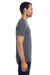 Threadfast Apparel 103A Mens Fleck Short Sleeve Crewneck T-Shirt Charcoal Grey Side