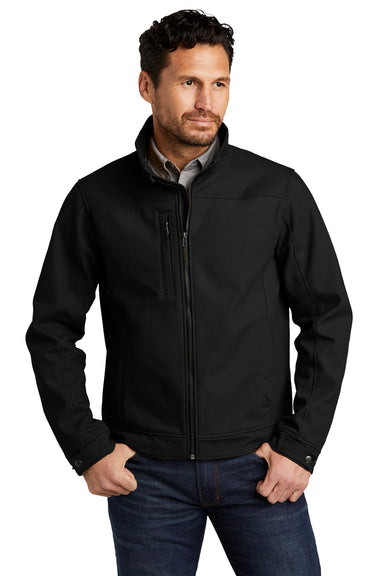 CornerStone Mens Duck Cloth Full Zip Jacket Black Front