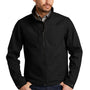 CornerStone Mens Duck Cloth Water Resistant Full Zip Jacket - Black