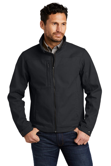 CornerStone Mens Duck Cloth Full Zip Jacket Charcoal Grey Front