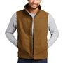 CornerStone Mens Duck Cloth Water Resistant Full Zip Vest - Duck Brown