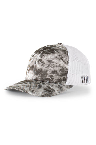 Pacific Headwear 107C Mens Snapback Trucker Hat Manta Grey/White Front