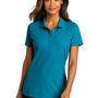 Port Authority Womens React SuperPro Snag Resistant Short Sleeve Polo Shirt - Parcel Blue