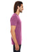 Threadfast Apparel 108A Mens Vintage Dye Short Sleeve Crewneck T-Shirt Wine Purple Side