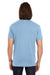 Threadfast Apparel 108A Mens Vintage Dye Short Sleeve Crewneck T-Shirt Denim Blue Back