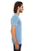 Threadfast Apparel 108A Mens Vintage Dye Short Sleeve Crewneck T-Shirt Denim Blue Side