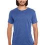 Threadfast Apparel Mens Vintage Dye Short Sleeve Crewneck T-Shirt - Vintage Navy Blue