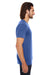 Threadfast Apparel 108A Mens Vintage Dye Short Sleeve Crewneck T-Shirt Navy Blue Side