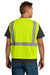 CornerStone CSV101 Mens ANSI 107 Class 2 Mesh Zipper Vest Safety Yellow Back
