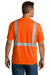 CornerStone Mens ANSI 107 Class 2 Short Sleeve Crewneck T-Shirt Safety Orange Side