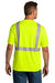 CornerStone Mens ANSI 107 Class 2 Short Sleeve Crewneck T-Shirt Safety Yellow Side