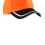 Port Authority Mens Enhanced Visibility Adjustable Hat - Safety Orange/Black