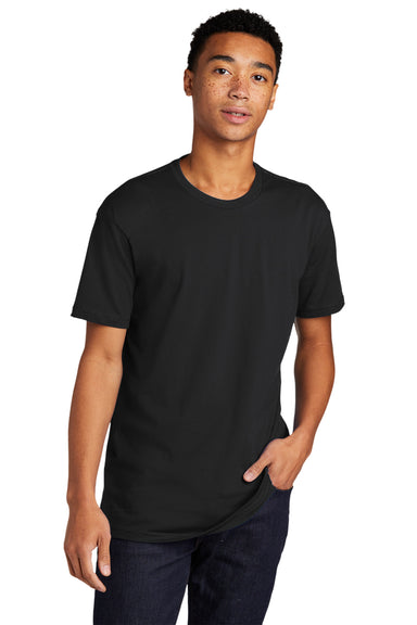 Next Level NL3600/3600 Mens Fine Jersey Short Sleeve Crewneck T-Shirt Graphite Black Front