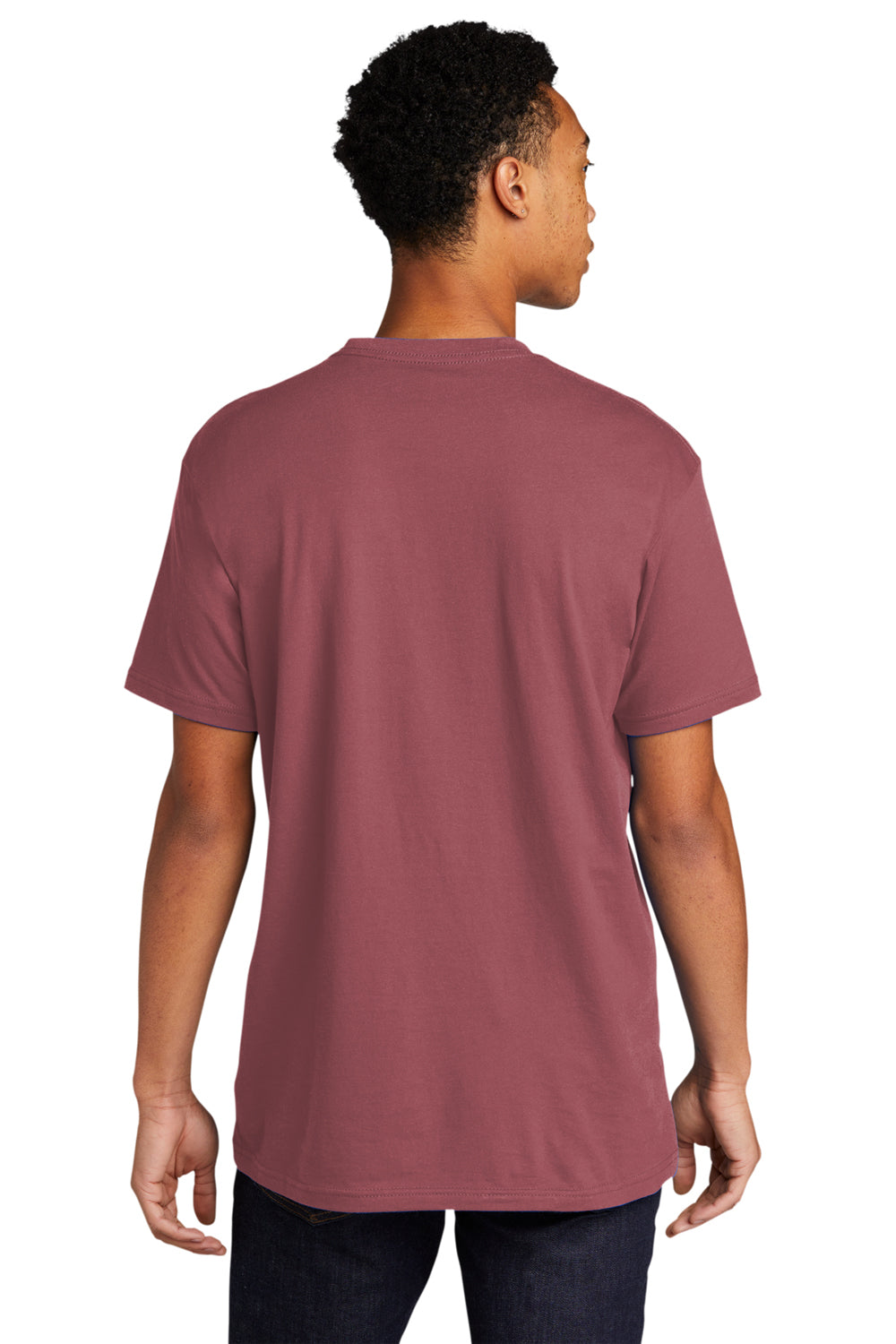 Next Level NL3600/3600 Mens Fine Jersey Short Sleeve Crewneck T-Shirt Mauve Back