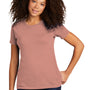 Next Level Womens Boyfriend Fine Jersey Short Sleeve Crewneck T-Shirt - Desert Pink