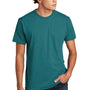 Next Level Mens CVC Jersey Short Sleeve Crewneck T-Shirt - Teal Blue