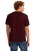 Next Level NL6010/6010 Mens Jersey Short Sleeve Crewneck T-Shirt Cardinal Black Back