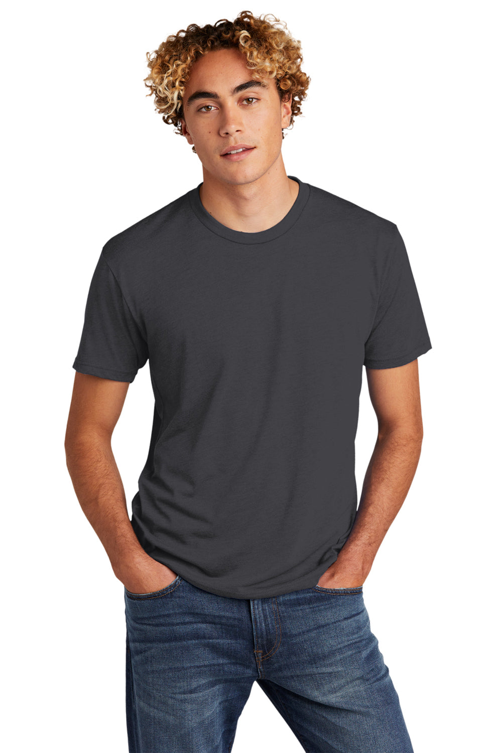 Next Level NL6010/6010 Mens Jersey Short Sleeve Crewneck T-Shirt Graphite Grey Front