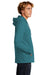 Next Level NL9300/9300 Mens PCH Fleece Hooded Sweatshirt Hoodie Heather Teal Blue Side