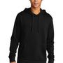Next Level Mens Fleece Hooded Sweatshirt Hoodie - Black On Black