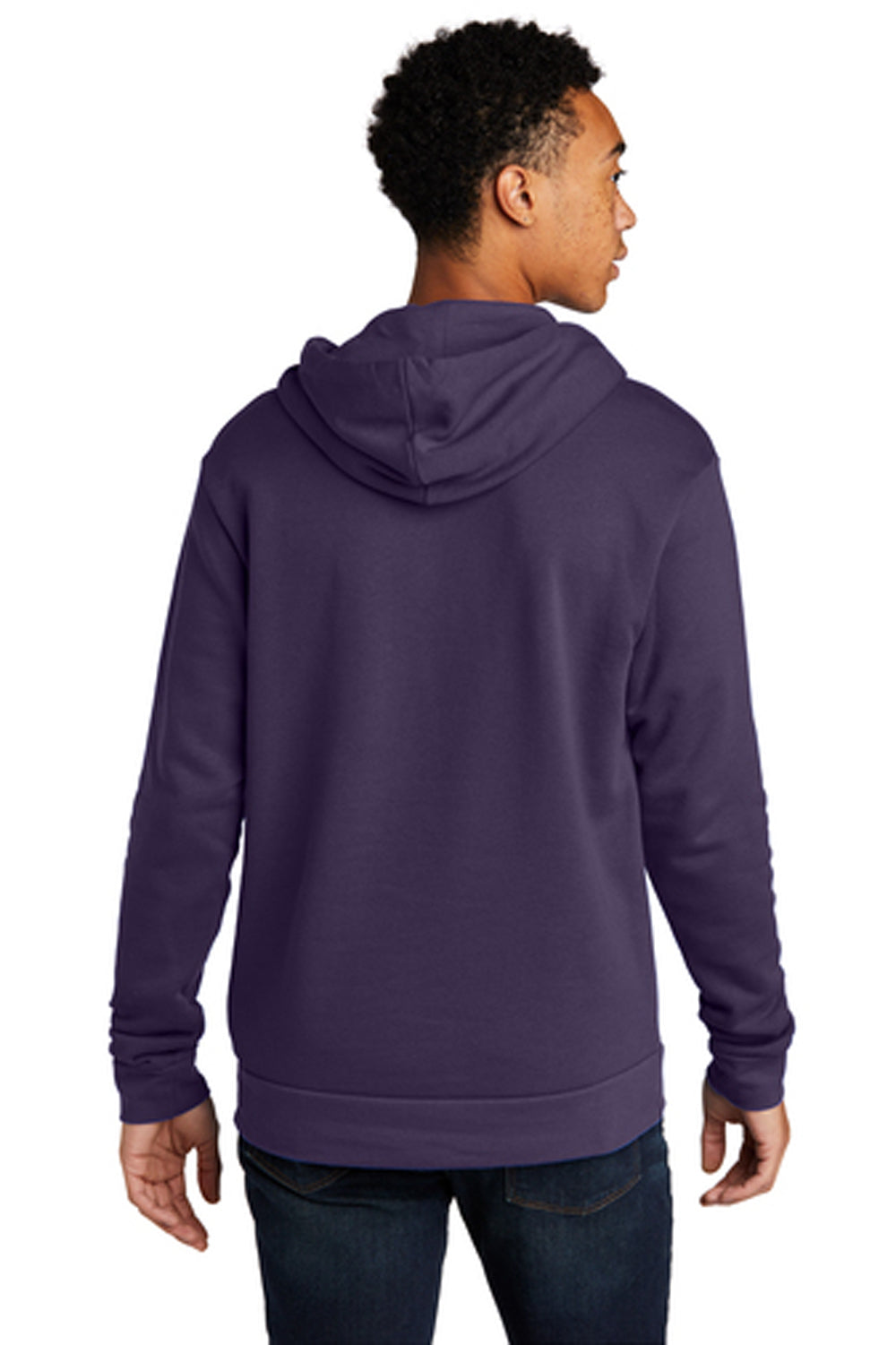Next Level Mens Fleece Hooded Sweatshirt Hoodie Galaxy Purple Back