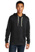 Next Level NL9303/9303 Mens Fleece Hooded Sweatshirt Hoodie Graphite Black Front