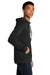 Next Level NL9303/9303 Mens Fleece Hooded Sweatshirt Hoodie Graphite Black Side