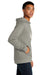 Next Level NL9303/9303 Mens Fleece Hooded Sweatshirt Hoodie Lead Grey/Light Grey Side