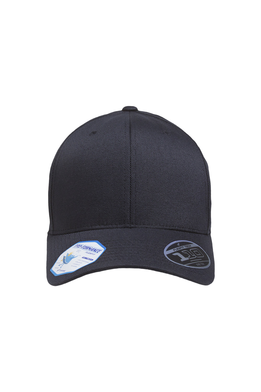 Flexfit 110C Mens Moisture Wicking Adjustable Hat Navy Blue Front