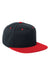 Flexfit 110FT Mens Adjustable Hat Black/Red Front