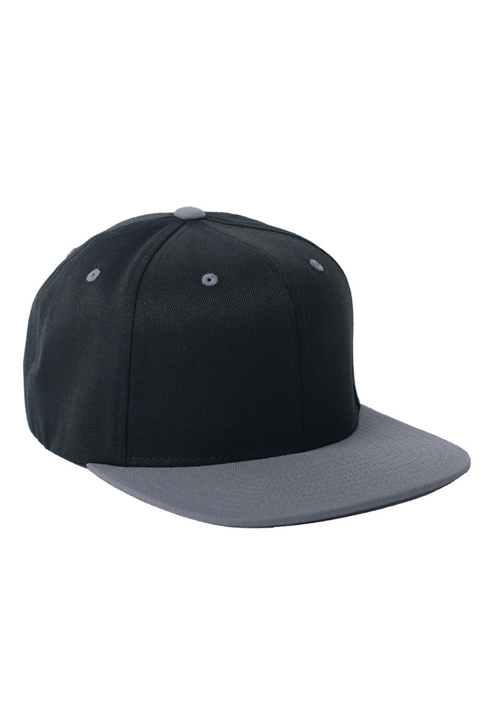 Flexfit 110FT Mens Adjustable Hat Black/Grey Front