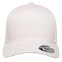 Flexfit Mens Mesh Snapback Trucker Hat - White