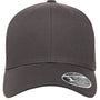Flexfit Mens Mesh Snapback Trucker Hat - Charcoal Grey - NEW