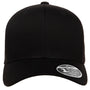 Flexfit Mens Mesh Snapback Trucker Hat - Black - NEW