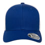 Flexfit Mens Mesh Adjustable Hat - Royal Blue/White - NEW