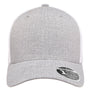Flexfit Mens Mesh Adjustable Hat - Silver Grey Melange/White