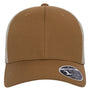 Flexfit Mens Mesh Adjustable Hat - Caramel Brown/Khaki - NEW