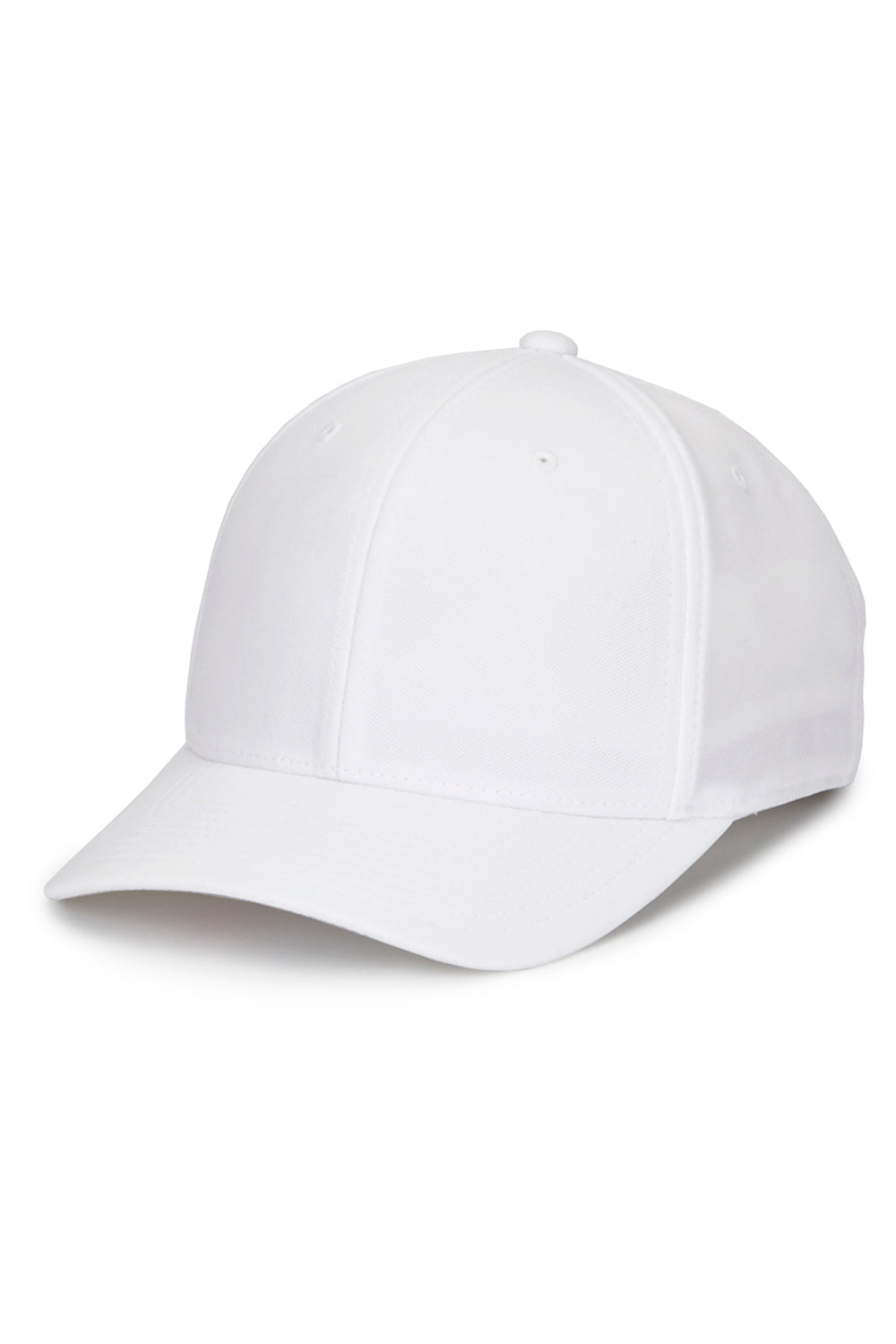 Flexfit 110P Mens Cool & Dry Moisture Wicking Adjustable Hat White Front